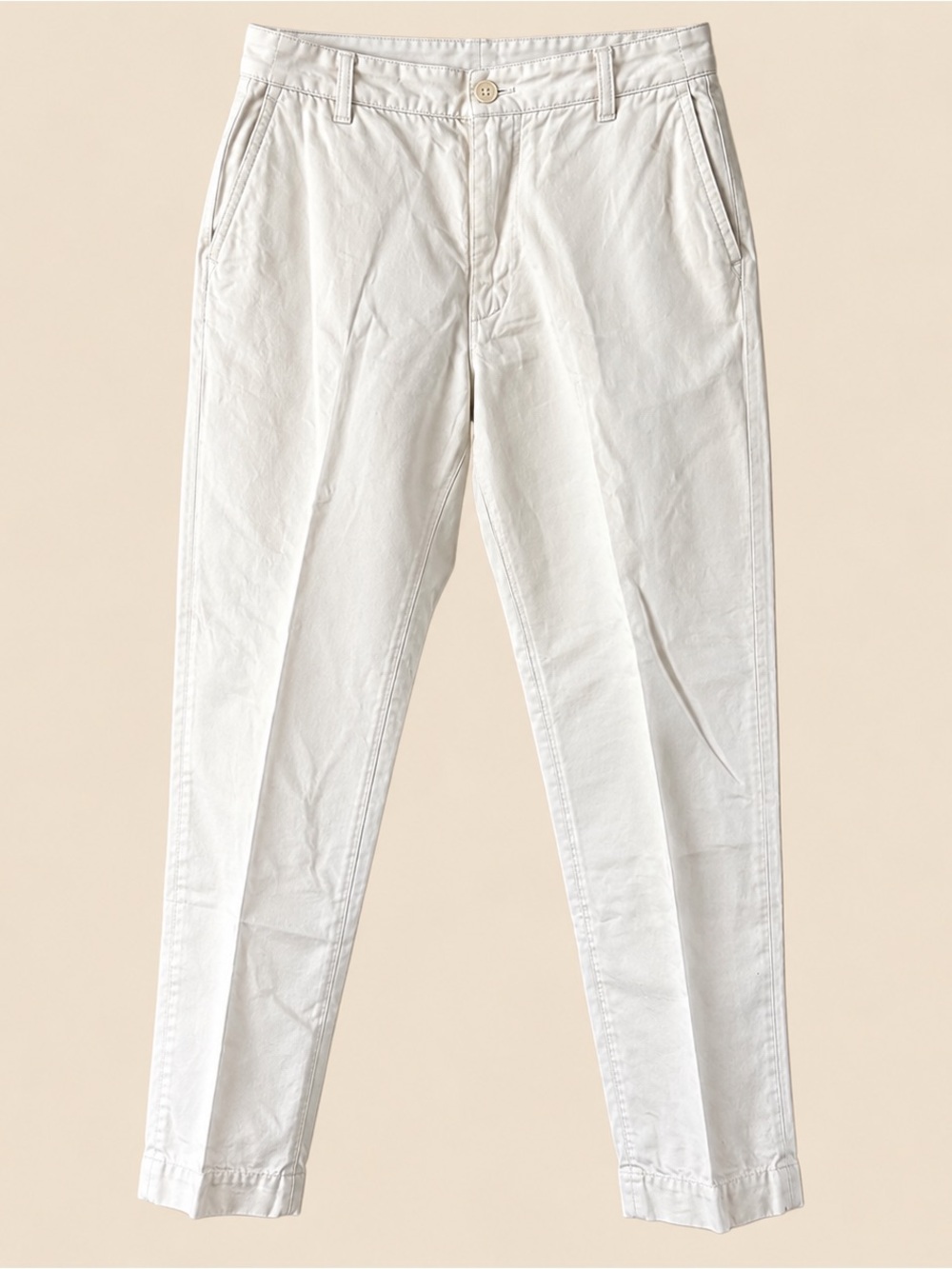 Labo Art Cotton Wide Leg Trousers Minimalist Quiet Luxury Preppy 28